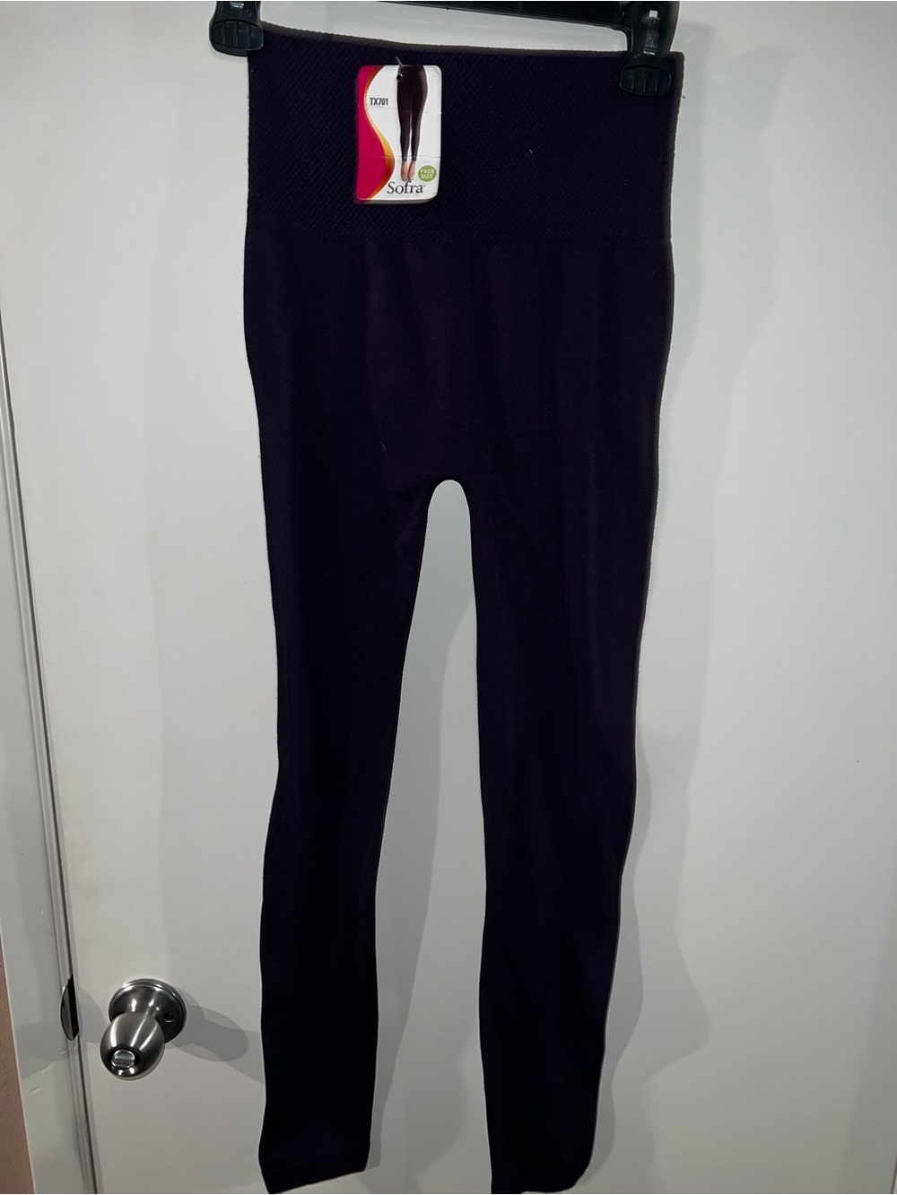 Sofra Girls High-Waist Dark Purple Leggings